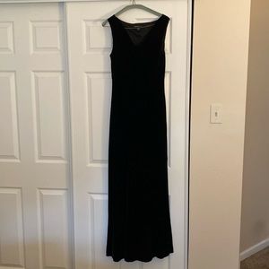 Black velvet gown - NWOT